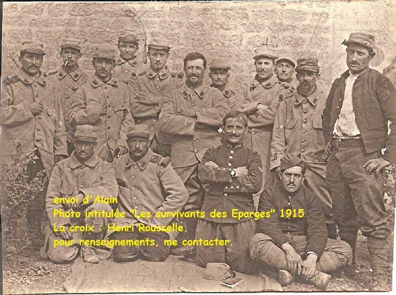 regiment106 14.jpg - Photo N° 14 : " Les survivants des Éparges, 1915 ".