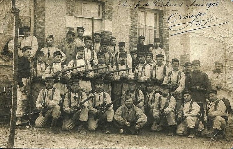 regiment106 30.jpg - Photo N° 30 : Mars 1906 - Camp de Châlon - 106e régiment d'infanterie
