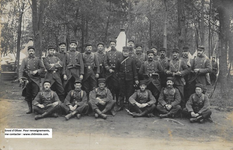 regiment119 35a regimentmystere727a.jpg - Photo N° 35 : recto : Hommes du 119ème ou 115ème régiment d'infanterie ??