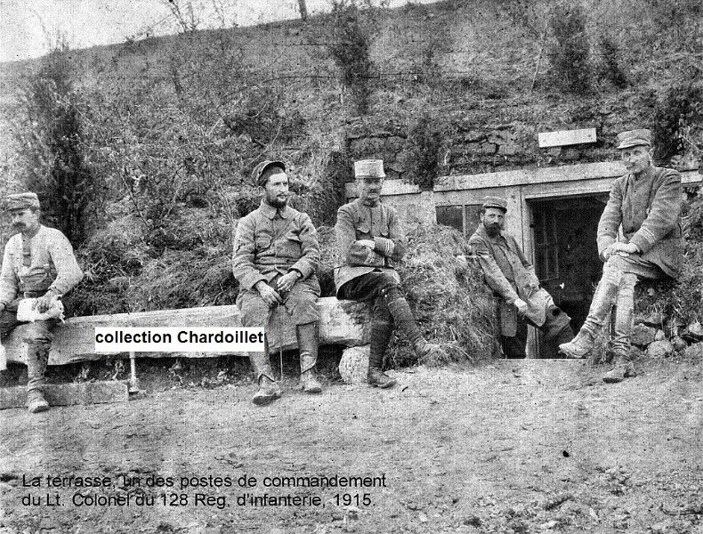 Le poste de commandement du 128e RI.jpg - 37 : PC du 128e régiment d'infanterie - 1915
