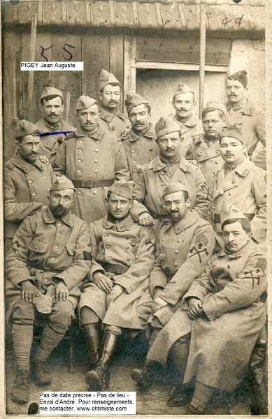 regiment171 1.jpg - Photo N° 1 : Jean Auguste PIGEY du 171e régiment d'infanterie du 20/10/1914 au 20/10/1917.