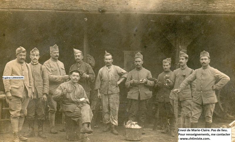 regiment16 13.jpg - Photo N° 13 : Eugène LAMAISON du 16e régiment d'infanterie - 1918 - 3e compagnie