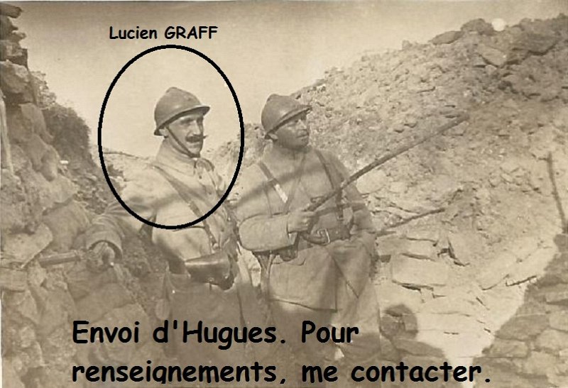 regiment47 15.jpg - Photo N° 15 : Une photo de Lucien GRAFF, à gauche sur la photo, prise certainement entre 1915 et 1918, il est alors sous-lieutenant ou lieutenant, au 47ème RI.