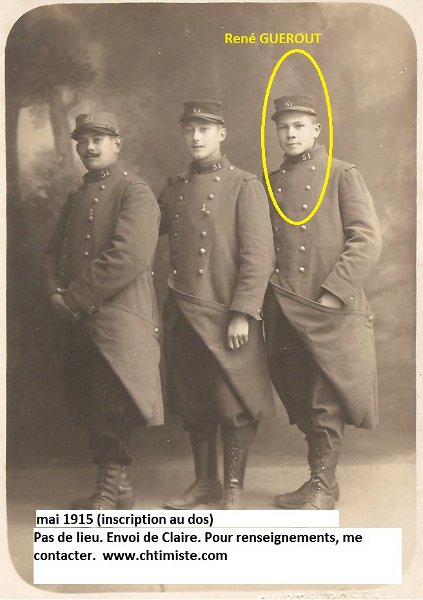 regiment51 6.jpg - Photo N° 6 : René Guerout, né en 1895 à Bolbec, mais demeurant à Barentin (76) au moment de son incorporation.