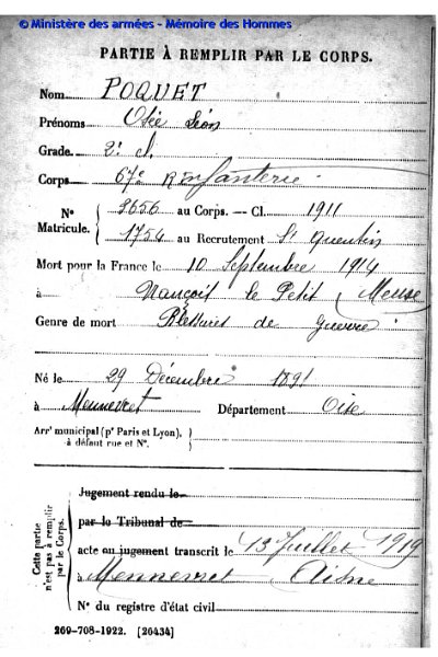 archives_J040146R.JPG - POQUET Osée Léon du 67e régiment d'infanterie