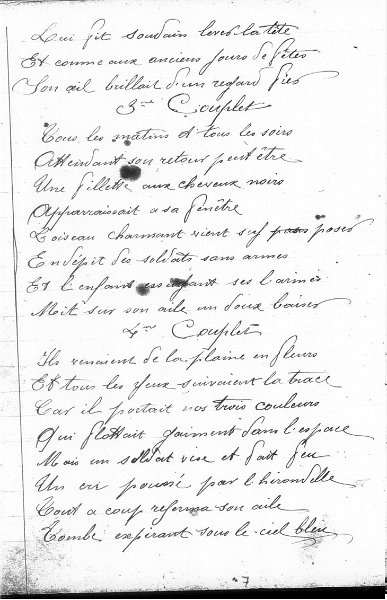 07.jpg - Cahier de chansons et de poèmes de Jean Marie DUCLOS du 68e régiment d’infanterie. Les lire ici :    http://www.chtimiste.com/carnets/Duclos/Duclos.htm