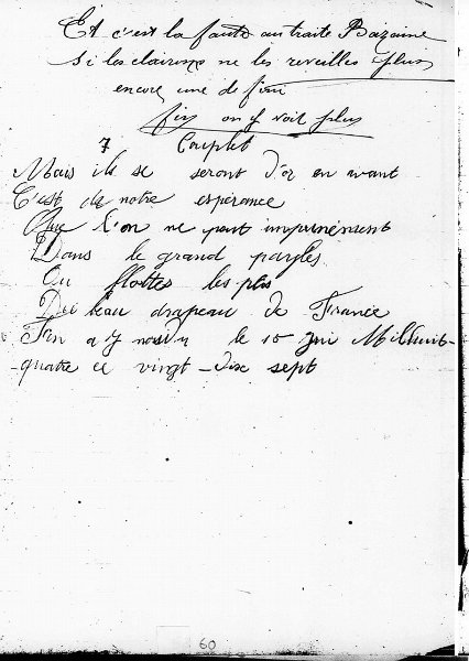 60.jpg - Cahier de chansons et de poèmes de Jean Marie DUCLOS du 68e régiment d’infanterie. Les lire ici :    http://www.chtimiste.com/carnets/Duclos/Duclos.htm