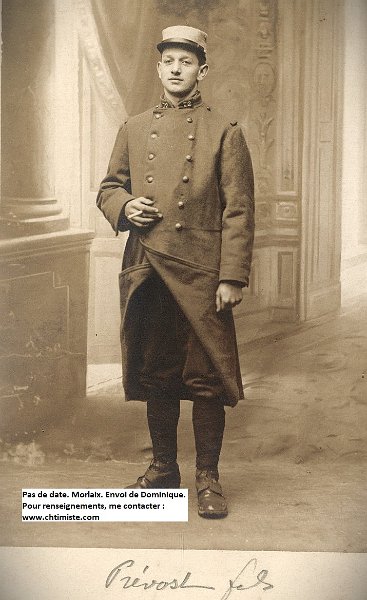 PREVOST.jpg - Soldat PRÉVOST du 72ème régiment d'infanterie à Morlaix..