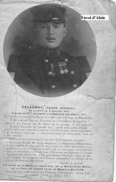 DELAUNAY André.jpg - DELAUNAY André, mort pour la France en mars 1915.