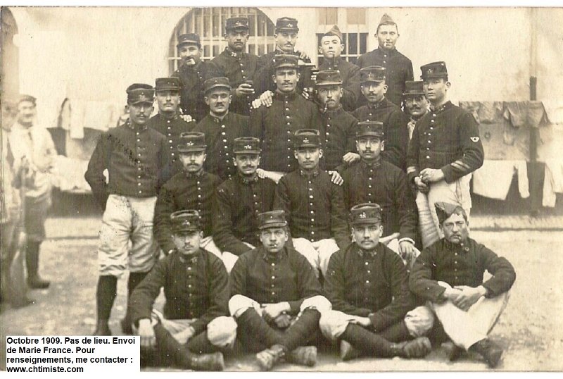 regiment75 2.jpg - Photo N° 2 : Octobre 1909. Pas de lieu - 75ème régiment d'infanterie