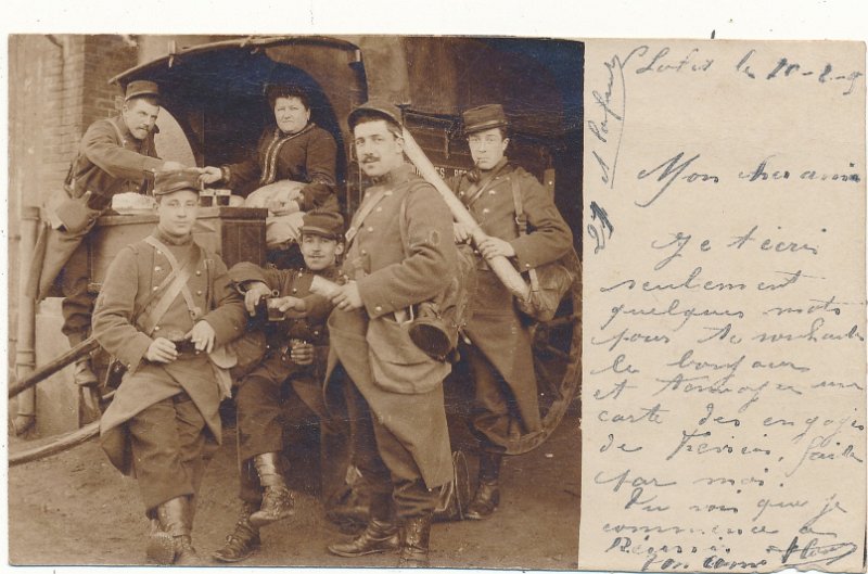 regiment77 31a.jpg - Photo N° 31 recto : Cantinière du 77ème régiment d'infanterie -  Février 1905 - Cholet
