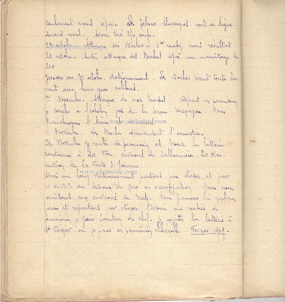 carnet calmet (28).jpg - Carnet de Marius CALMET du 413e régiment d’artillerie lourde. 1919 - #Chtimiste