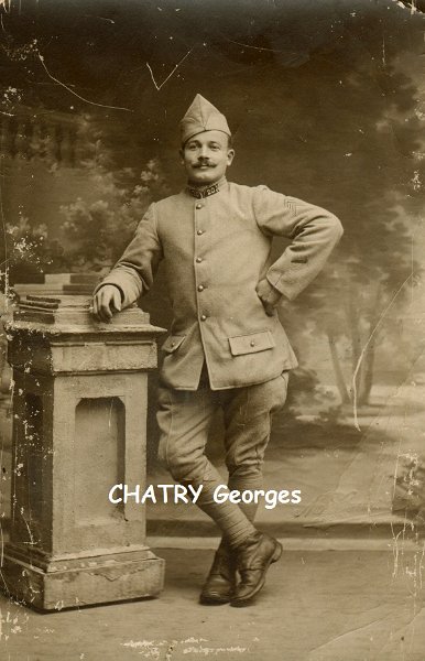 20eRAC CHATRY Georges.jpg - CHATRY George, cité 2 fois à l'ordre du régiment. Croix de guerre.