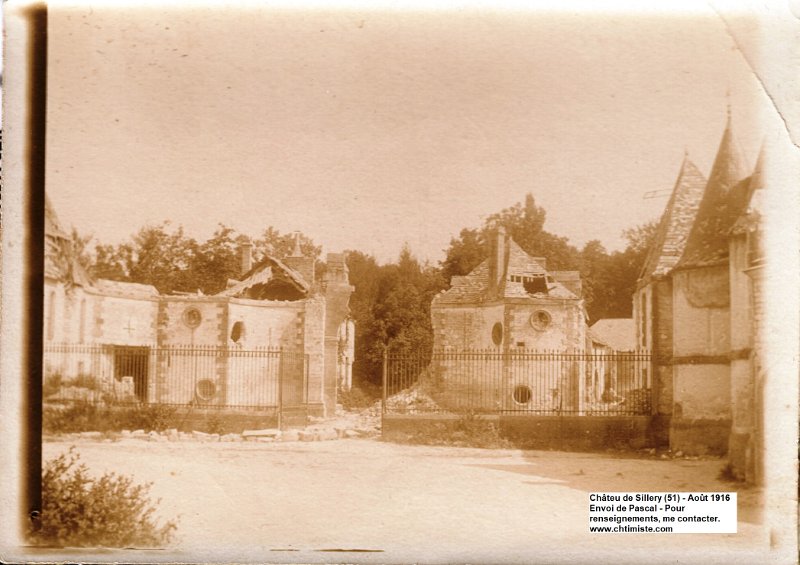 14a.jpg - 14 : Château de Sillery (51) - Août 1916 - 32e régiment d'artillerie de campagne.