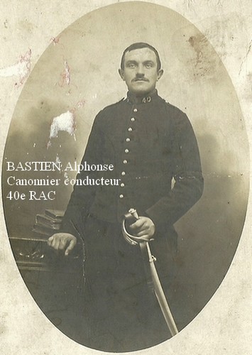 40eRAC BASTIEN Alphonse.jpg - BASTIEN Alphonse, mort en 1918.