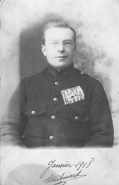 WILMART Arnaud1.jpg - WiLMART Arnaud du 145ème régiment d'infanterie prisonnier à Langensalza (Allemagne) - 1918 - Recto
