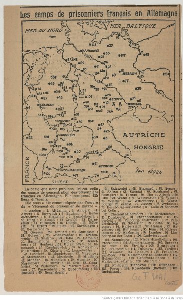 Liste.jpg - Liste des camps de prisonniers en Allemagne - 14/18 - 1914 1918