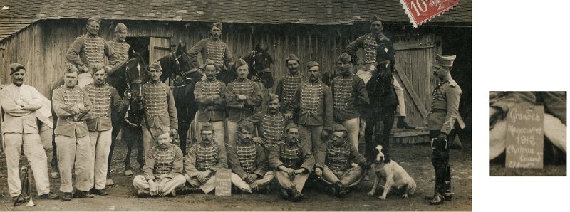 chasseurscheval13 4.jpg - Photo N° 4 : 23 août 1912 - Grandes manoeuvres - Châteaubriant - 13ème régiment de Chasseurs à cheval.