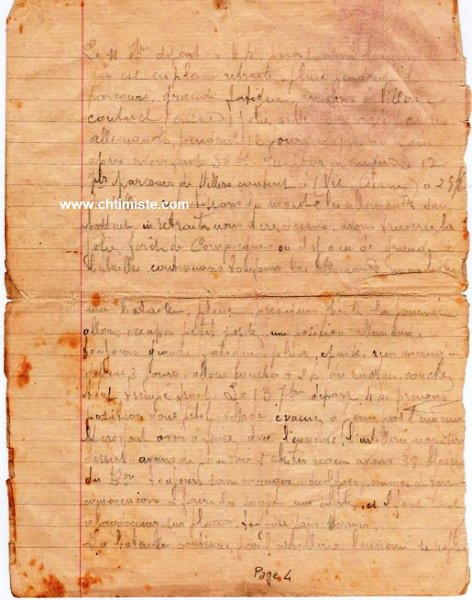 4.jpg - 4 : Feuille du cahier de Grec Jean-Batiste du 47e bataillon de chasseurs