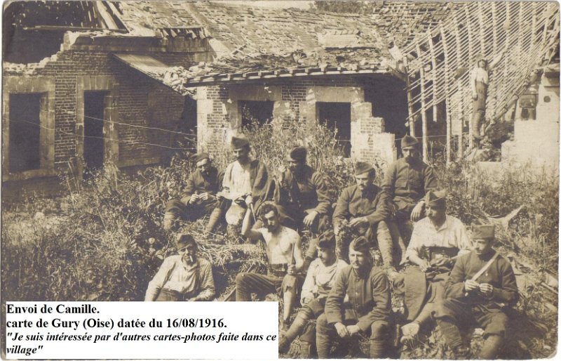 regimentmystere302.jpg - 302 : Village de Gury en 1916