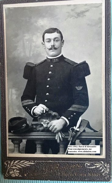 1.JPG - 1 : Le caporal Jules DESTRIGNEVILLE du 79e régiment d'infanterie - 1911 1912