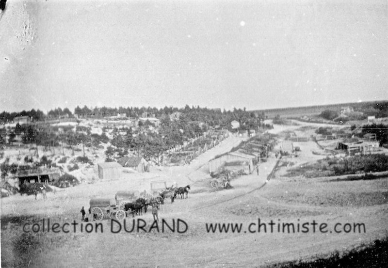 24-1-2 Vues generales du camp.jpg - 361 Juillet, août 1916, Mont Ivron près de Valmy. Vue générale du camp