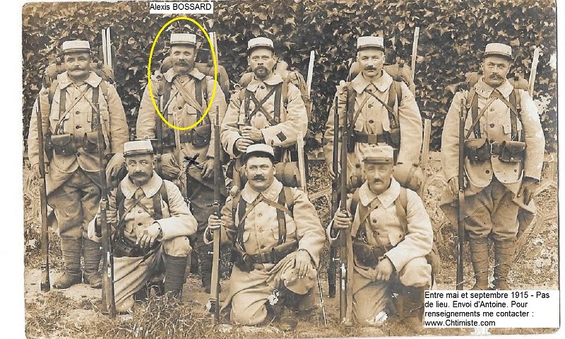 regimentterritorial16 6.jpg - Photo N° 6 : Alexis BOISSRD, 40 ans, était au 16e régiment d'infanterie territorial entre mai et septembre 1915. Ensuite au 291e régiment d'infanterie, puis à la 17e section d'infirmiers militaires en janvier 1917.