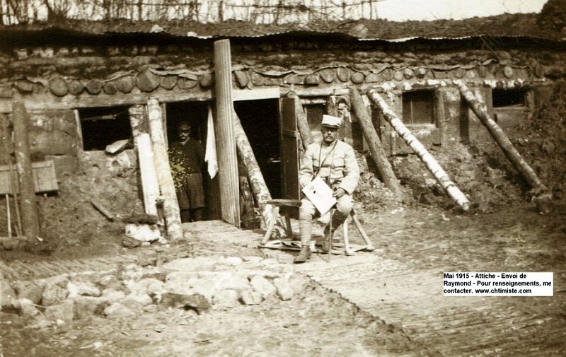4.jpg - Photo N° 4 : Secteur de la ferme d'Attiche (Oise) - Mai 1915 - Adjudant Henri QUILLY.