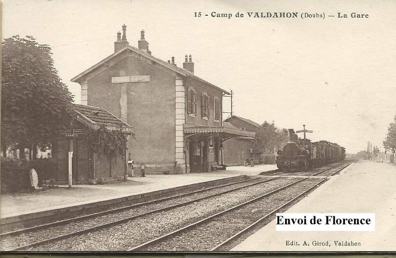 Valdahon1.jpg - Photo N° 1 : Camp de Valdahon. 1914-1918. La gare